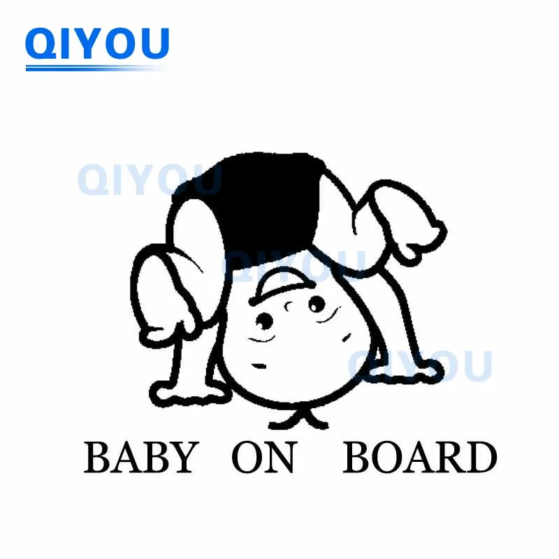 Boy Girl Baby in Car Car Sticker Auto Parts Baby on Board Auto Decors on Bumper Rear Window Body of Off-road Vehicle Car Decal