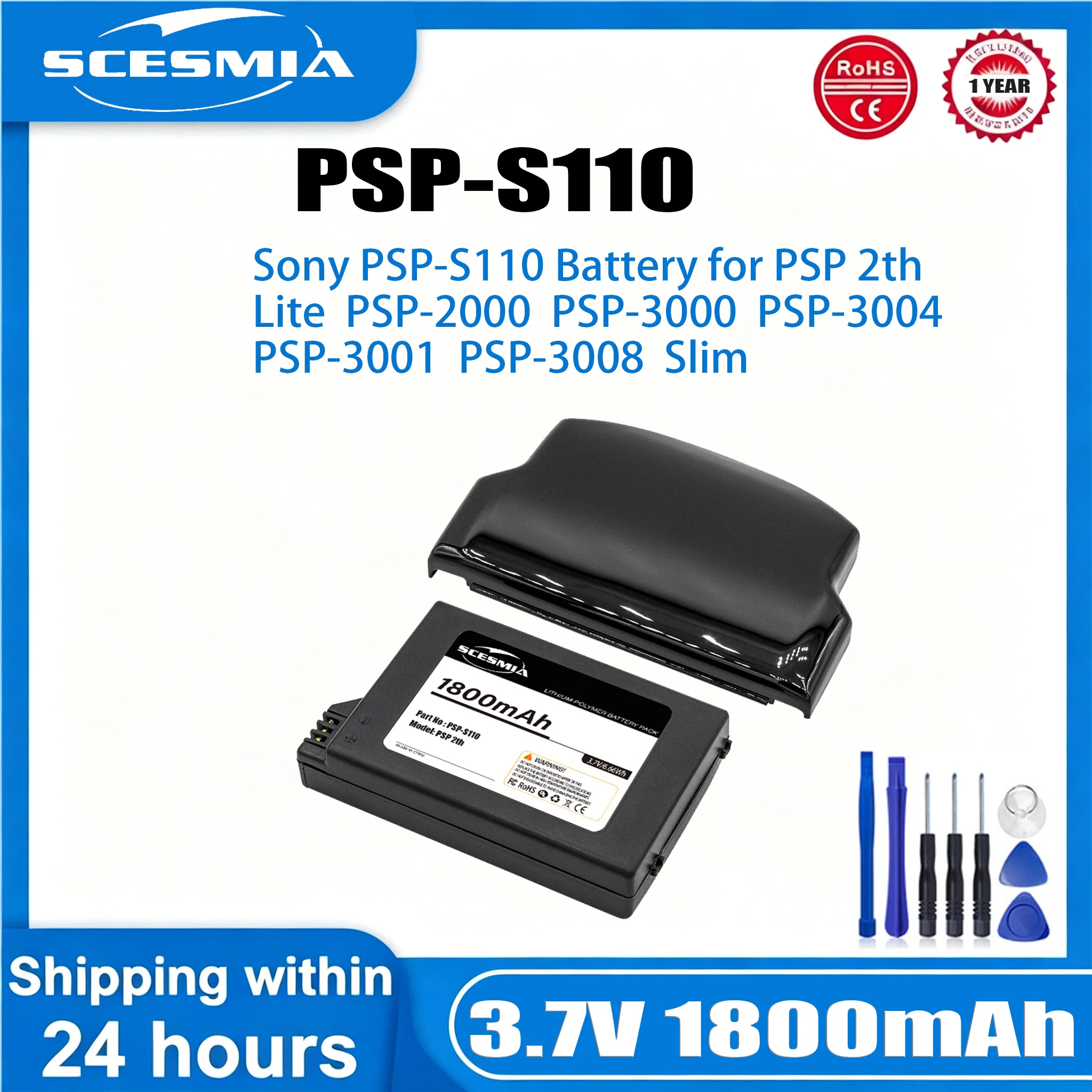 

Battery Game Console PSP-S110 for Sony Lite, PSP 2th, PSP-2000, PSP-3000, PSP-3004, Silm, PSP-3001,PSP-3008
