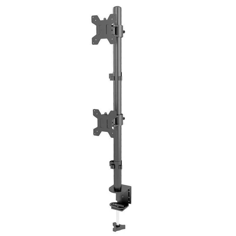 Upper and lower dual-screen monitor bracket M063 can rotate horizontally and vertically, desktop heightening rack universal 24 2