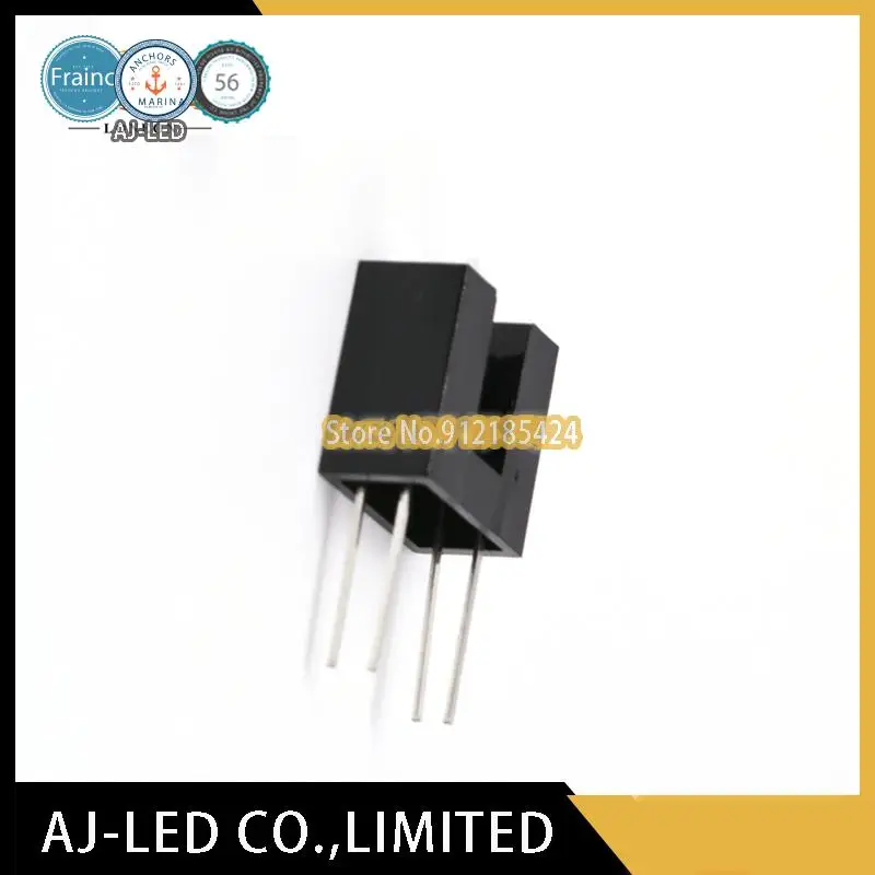 20pcs/lot 125C51 On-beam photoelectric switch Infrared photoelectric sensor Groove U-shaped optocoupler slot width 4MM