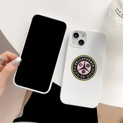 Dellafuente F C Phone Case White Silicone For 14 13 11 12 Mini Pro Max Iphone 6 6s 7 8 Plus Xr X Xs Mobile Phone Accessories