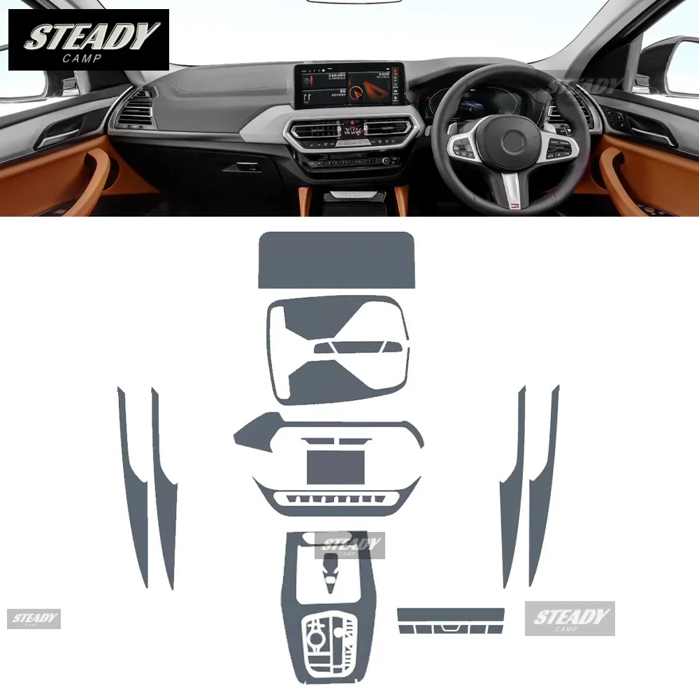 

Для BMW G01 X3 X4 2022-2023Салон автомобиля, центральная консоль, прозрачная защитная пленка из ТПУ, краска, наклейка против царапин, ЖК-экран PPF