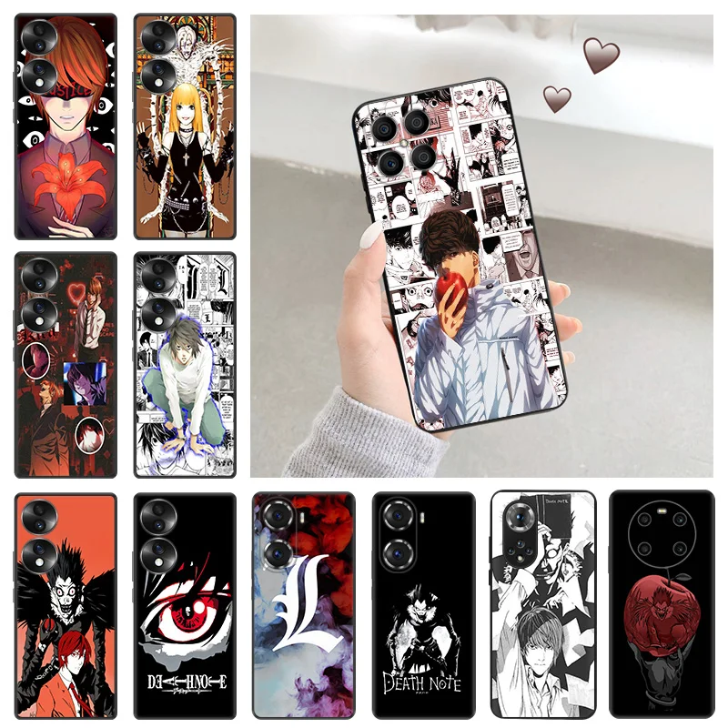 Soft Silicone Phone Case for Honor X7b X9b X6 X9a X7 X8b 70 90 Magic5 Anime Death Note MisaMisa Huawei P20 P30 P40 P-Smart Cover