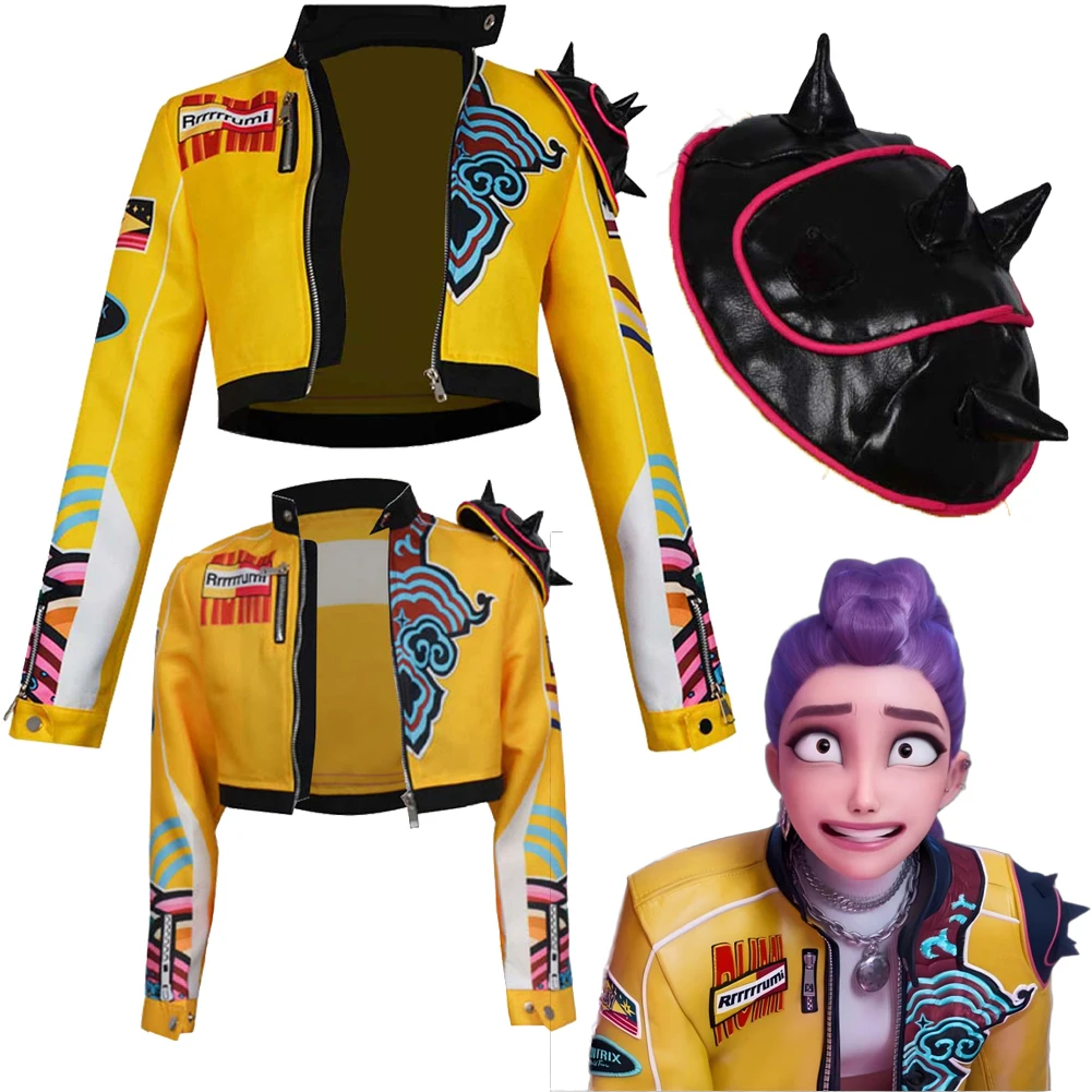 

2025 Cartoon Demon Hunter of KPop Cospaly Rumi Top Girls Women Clothes Party Disguise Halloween Costume Carnival Outfit Suits