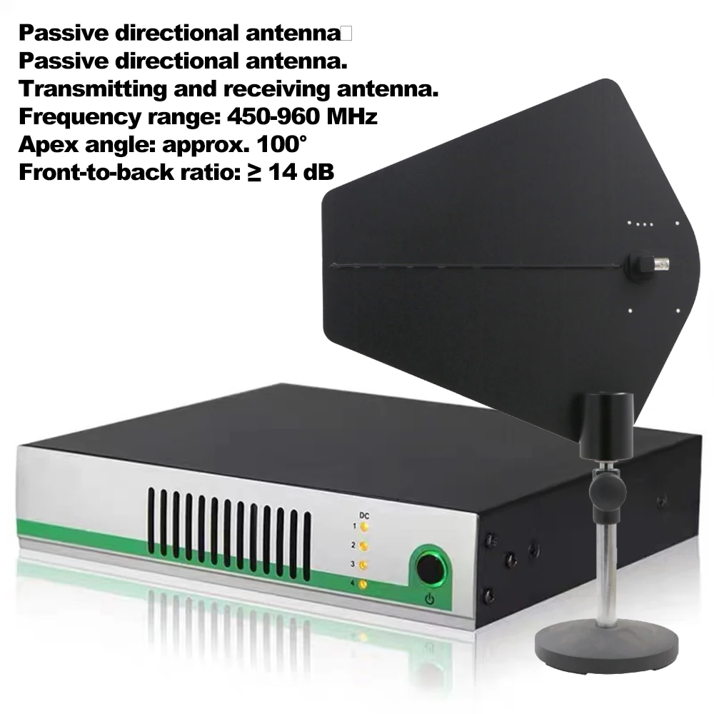 Amplificatore di segnale per monitor in-ear AC3 A2003, amplificatore di segnale per antenna IEM wireless UHF 450-960 MHz, migliora la stabilità del sistema di monitoraggio per spettacoli sul palco