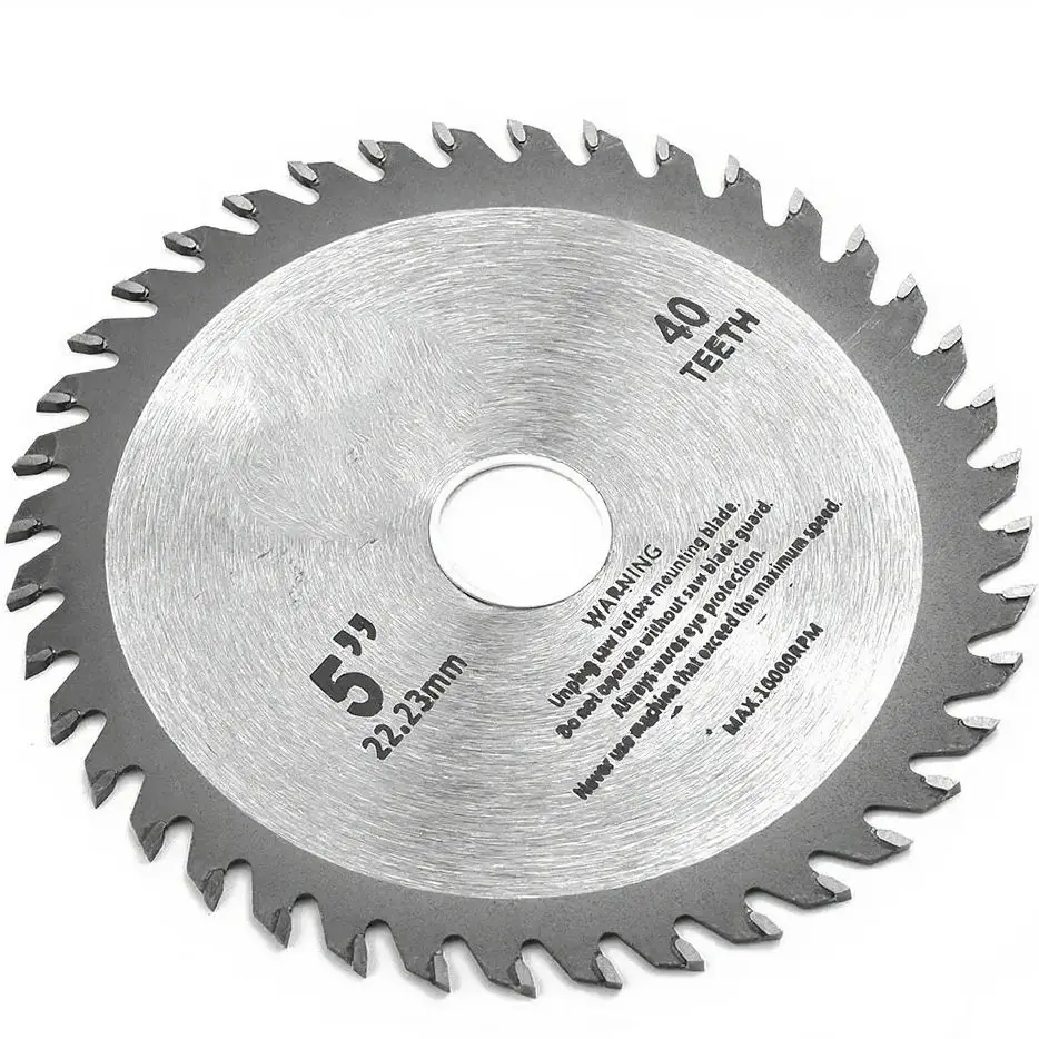 5 بوصة 125 مللي متر أسطوانة تقطيع شفرة منشار دائري صغير للخشب البلاستيك المعادن الدورية كربيد أدوات القطع 40 الأسنان 12000 ماكس دورة في الدقيقة #5