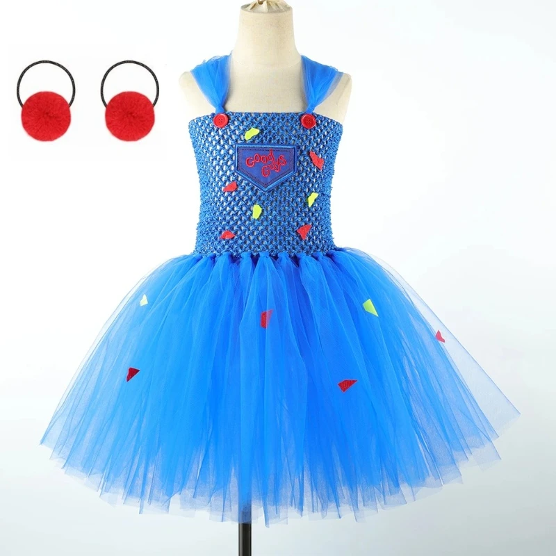 Girls Halloween Nightmare Before Christmas Sally Costumes for Carnival Dresses Kids Scary Cosplay Outfit Children Fancy Clothes