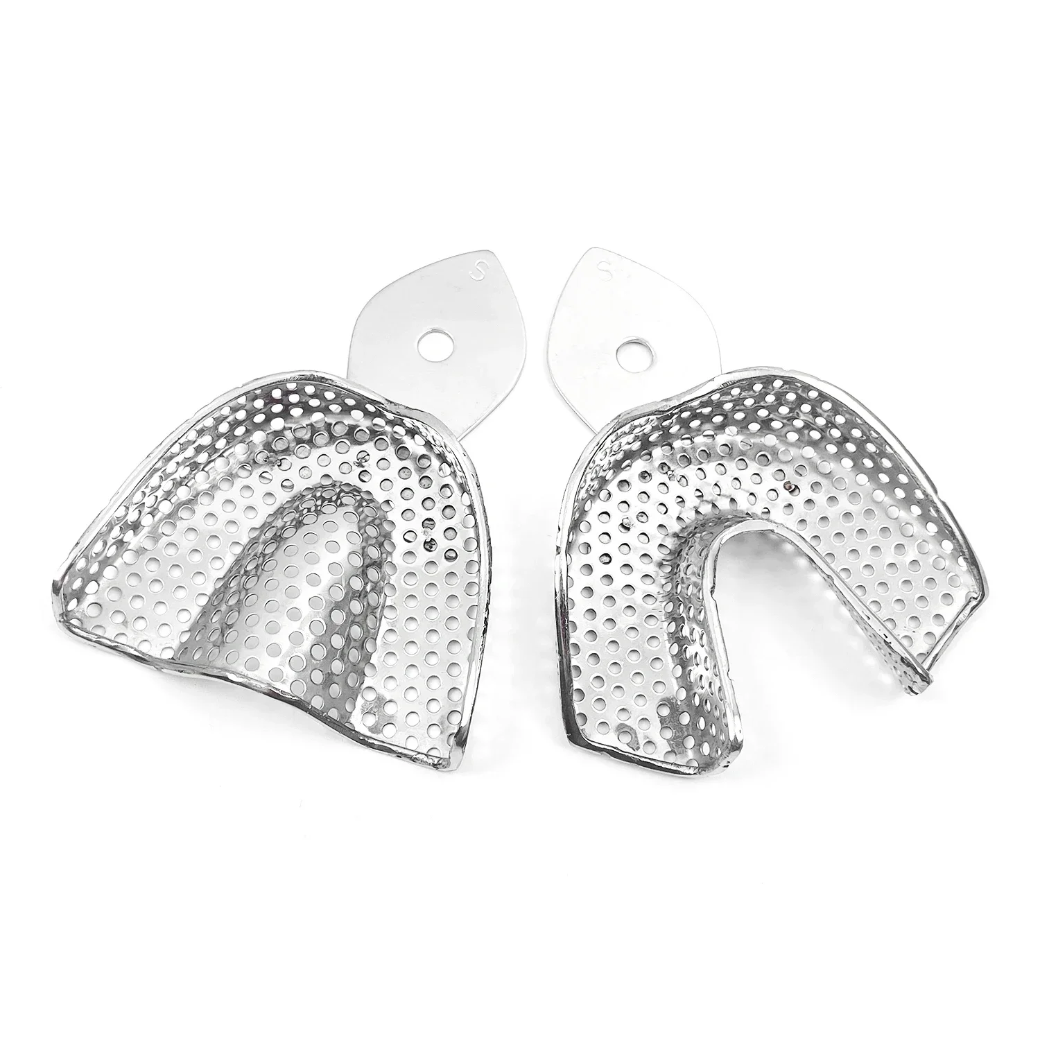 2pcs/Set JOLANT Dental Impression Tray Stainless Steel Teeth Tray Autoclavable Dentist Tools Denture Teeth Holder Tray