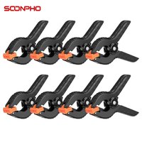 Soonpho 4 Inches Background Clips Adjustable Elastic Nylon Photo Clips for Photography and Video Studio Shooting