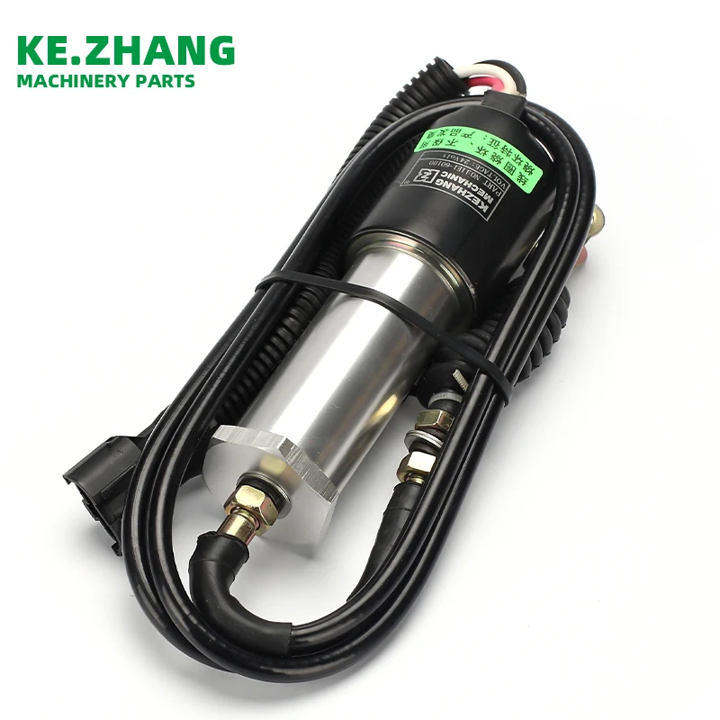 Kezhang Mechanic excavator spare parts R215-9 R210-7 engine Stop Solenoid Valve 11N6-6609 24V for construction machinery parts