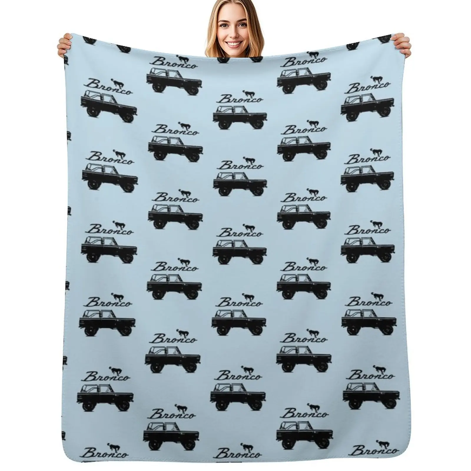 

Bronco 1968 Black Bronco Throw Blanket Decorative Throw Picnic Kid'S Luxury Designer Blankets