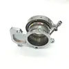 터보 다운파이프 플랜지 to 3 인치 V 밴드 어댑터, M8 스루 홀, 커민스 홀셋 WH1C HX35 HX35W HX40 터보차저 2