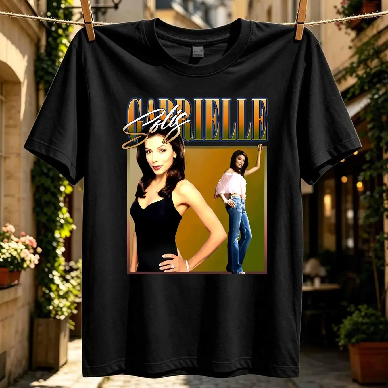 washed T Shirt GABRIELLE SOLIS Homage For Fans Of The TV Show Vintage 2000s Susan Bree Lynette long or short sleeves vintage