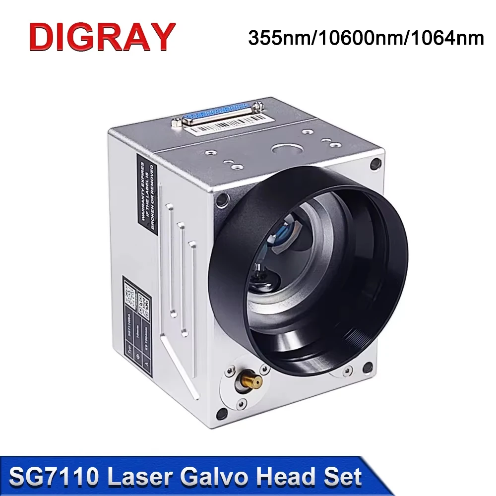 

DIGRAY SINO-GALVO SG7110 UV & Co2 & 1064nm Fiber Laser Scanner Galvanometer Head Kit UV 355nm Co2 10.6um Galvanometer Scanner
