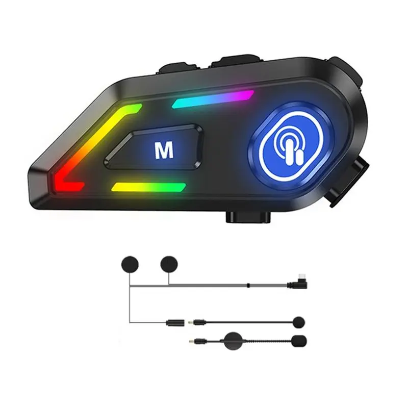 

Аудиодинамики для мотоциклетного шлема M46K с Bluetooth и двумя микрофонами, IPX5, для прослушивания музыки и разговоров без помощи рук, с шумоподавлением