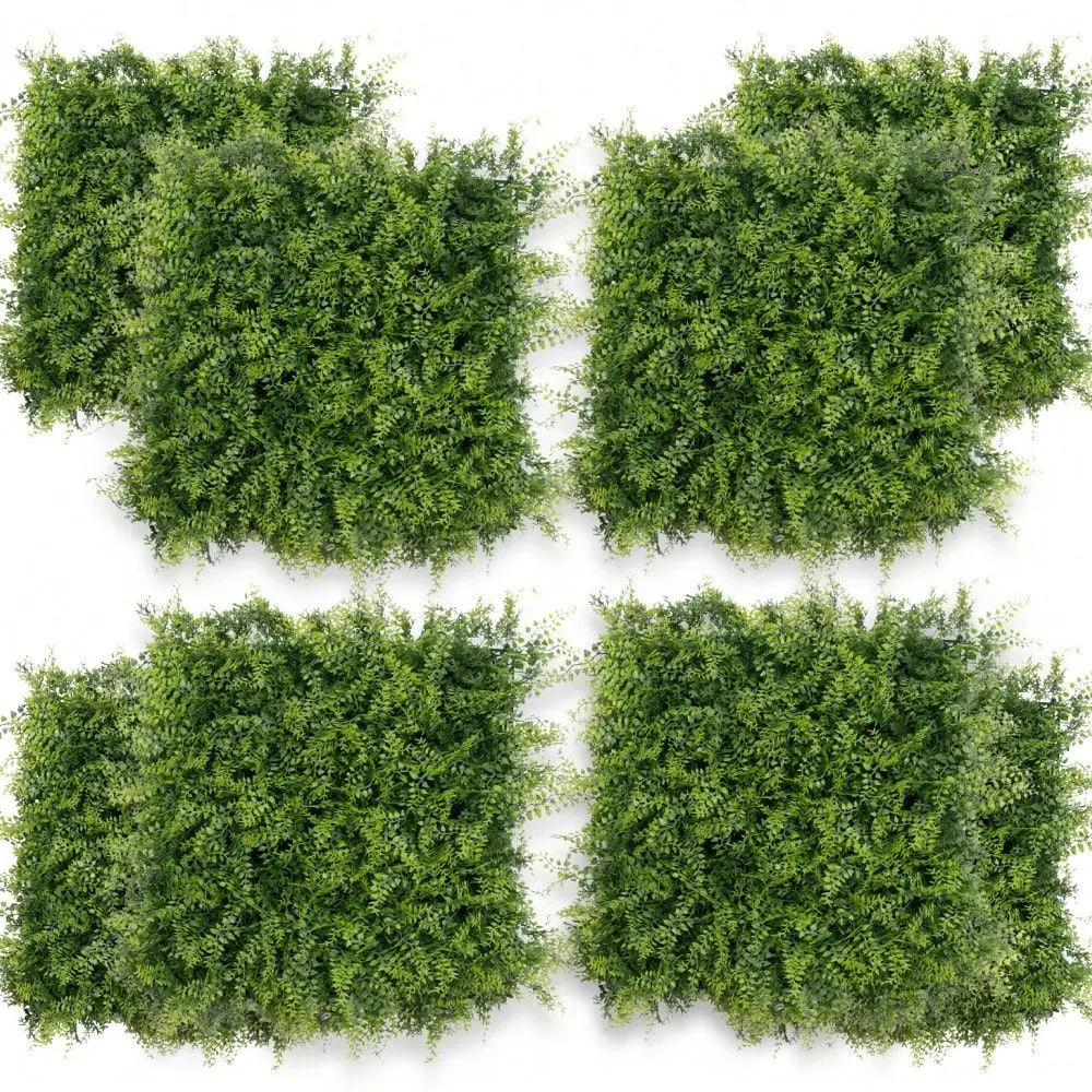 

Grass Wall Panels,12 Pieces 20 X 20 Artificial Boxwood Panels,Topiary Hedge Plant,Privacy Hedge Screen Sun Protected For Outdoo