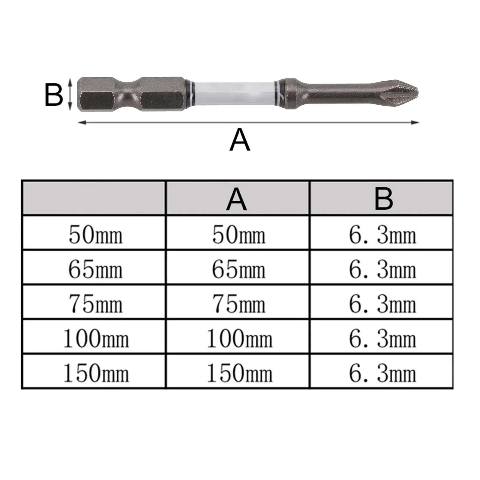 High Hardness Magnetic Screwdriver Bit Set Compatible with For Electric Drill Speed Regulating Features Available Sizes