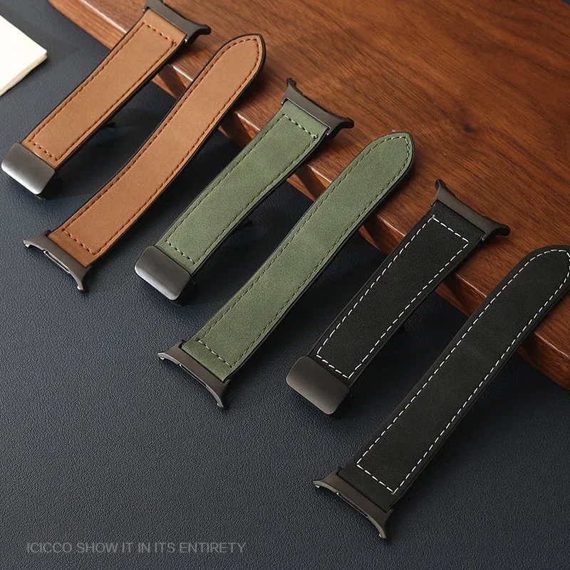 سوار جلد من السيليكون لساعة سامسونج جالاكسي ، شريط مغناطيسي ، حزام رياضي ، سوار ساعة بدون ثغرات ، الترا ، Ultra 7 ، 47