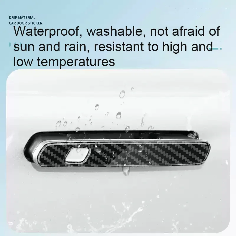 

4 PCS Car Drip Glue Door Handle Cover Anti Scratch Auto Exterior Decorat Sticker Accessories For LYNK&CO 08 2024-Present