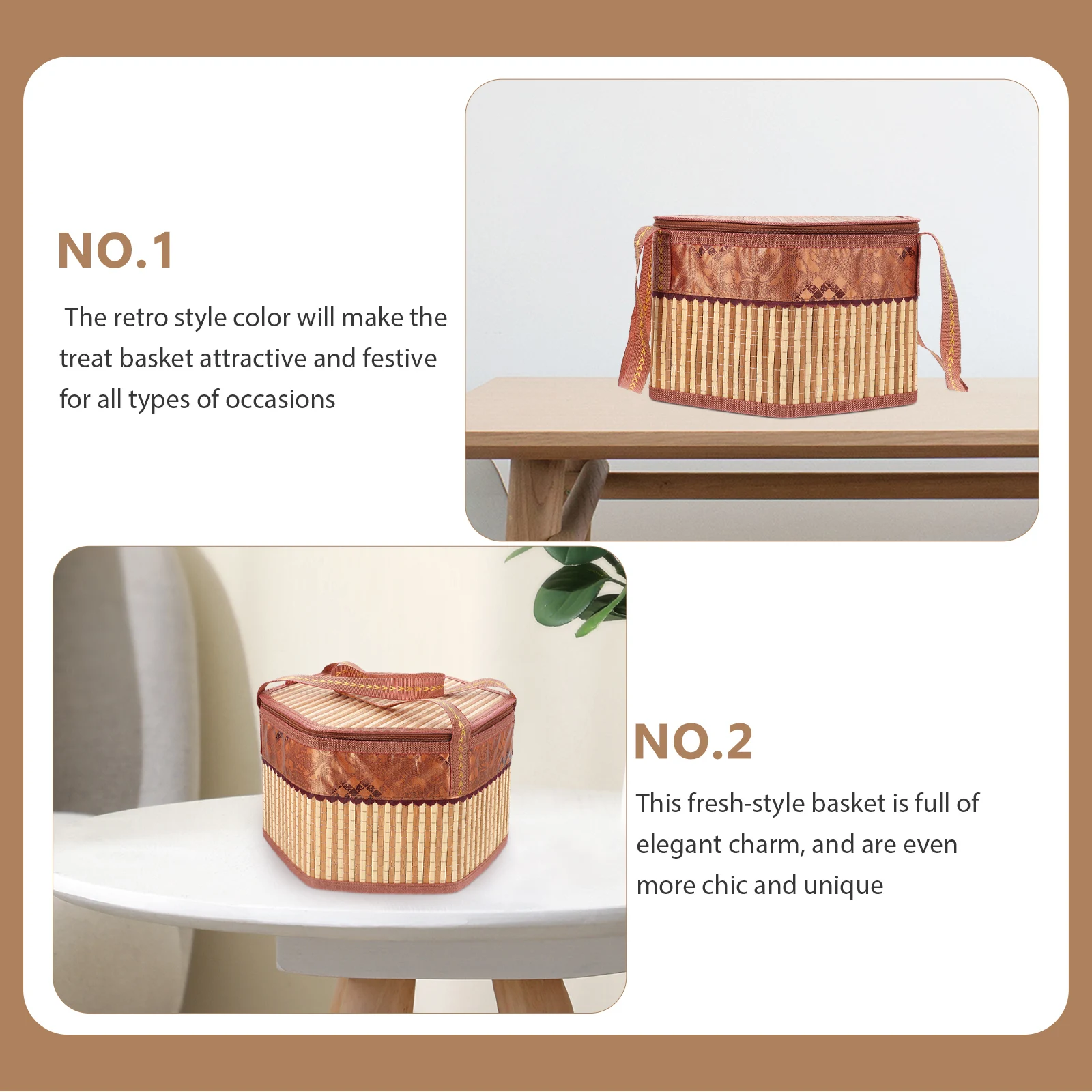 

Large Capacity Woven Picnic Baskets H held Storage Fruit Wrapping Rustic Style Dust Proof Cover Crab Gift Box Kitchen Barware