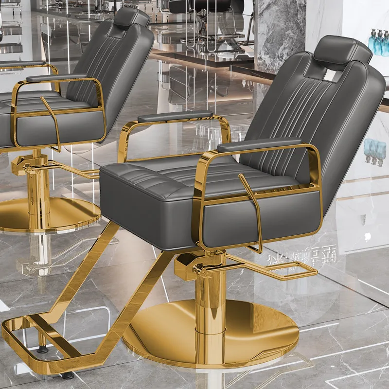 

Rotating Hot-dip Barber Chairs Galvanized Stainless Barber Chairs Horizontal Commercial Furniture Sedia Da Barbiere ZY40LFY