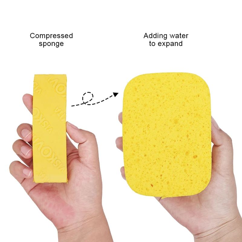 Dental lab Materials Viscose Sponge Absorbent Cotton Compressed Sponge For Applying Porcelain