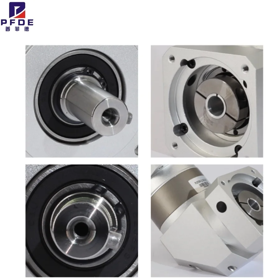 90° Angle Precision Planetary Reducer 60 Servo Motor Right Angle Gear Reducer Gearbox Speed Ratio 3/4/5/7/10 Iron Material
