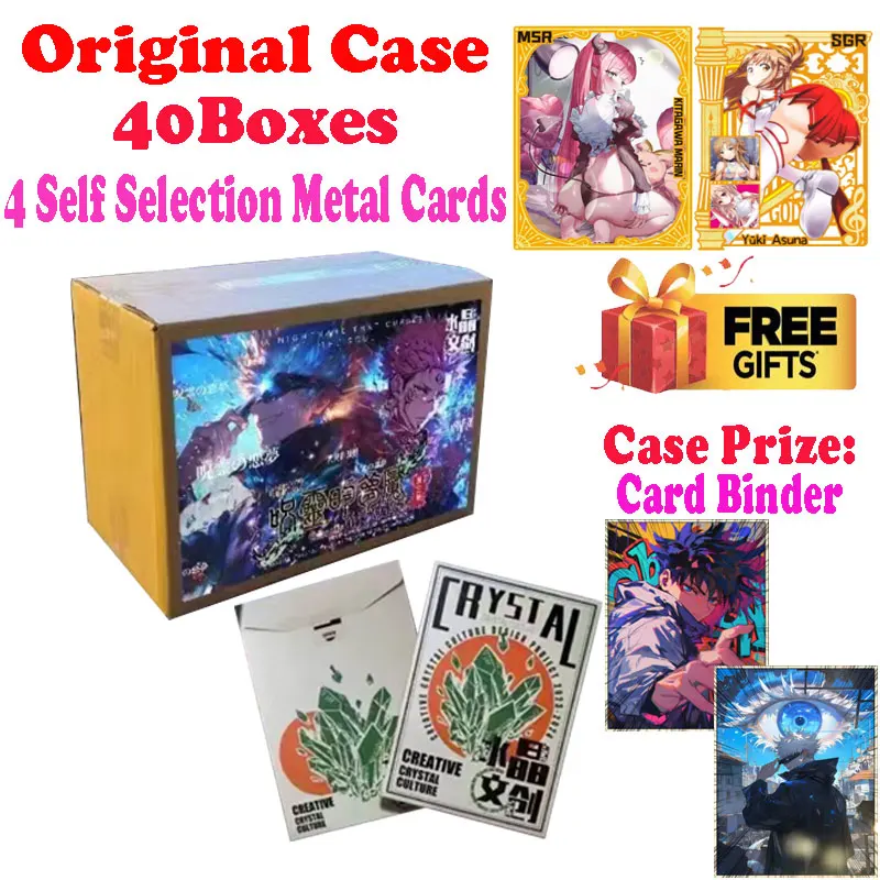 Newest Wholesale Crystal Culture B5 Jujutsu Kaisen JJK Trading Collection Card Japanese Anime Gojo Nanami ACG TCG Hobbies Gift