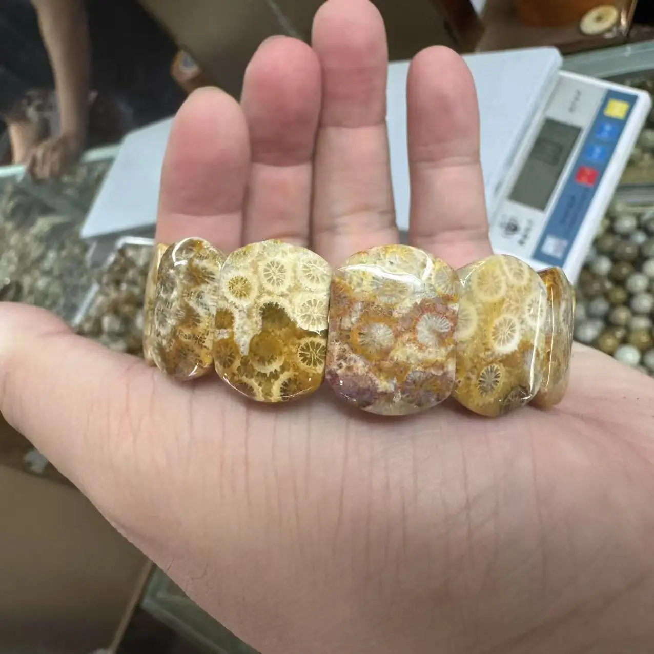 Natural Chrysanthemum Wan(A,daui)anhui(marble)Stone Beads Bracelet Gemstone Diy Jewelry Bangle For Woman For Gift Wholesale !