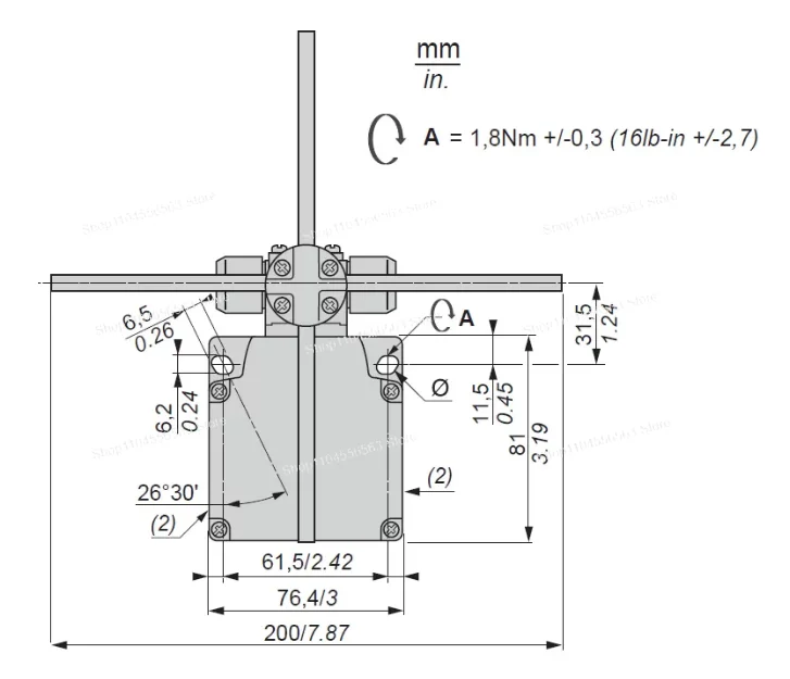 XLS-P54D-PP type crane anti-collision limit switch and safety device