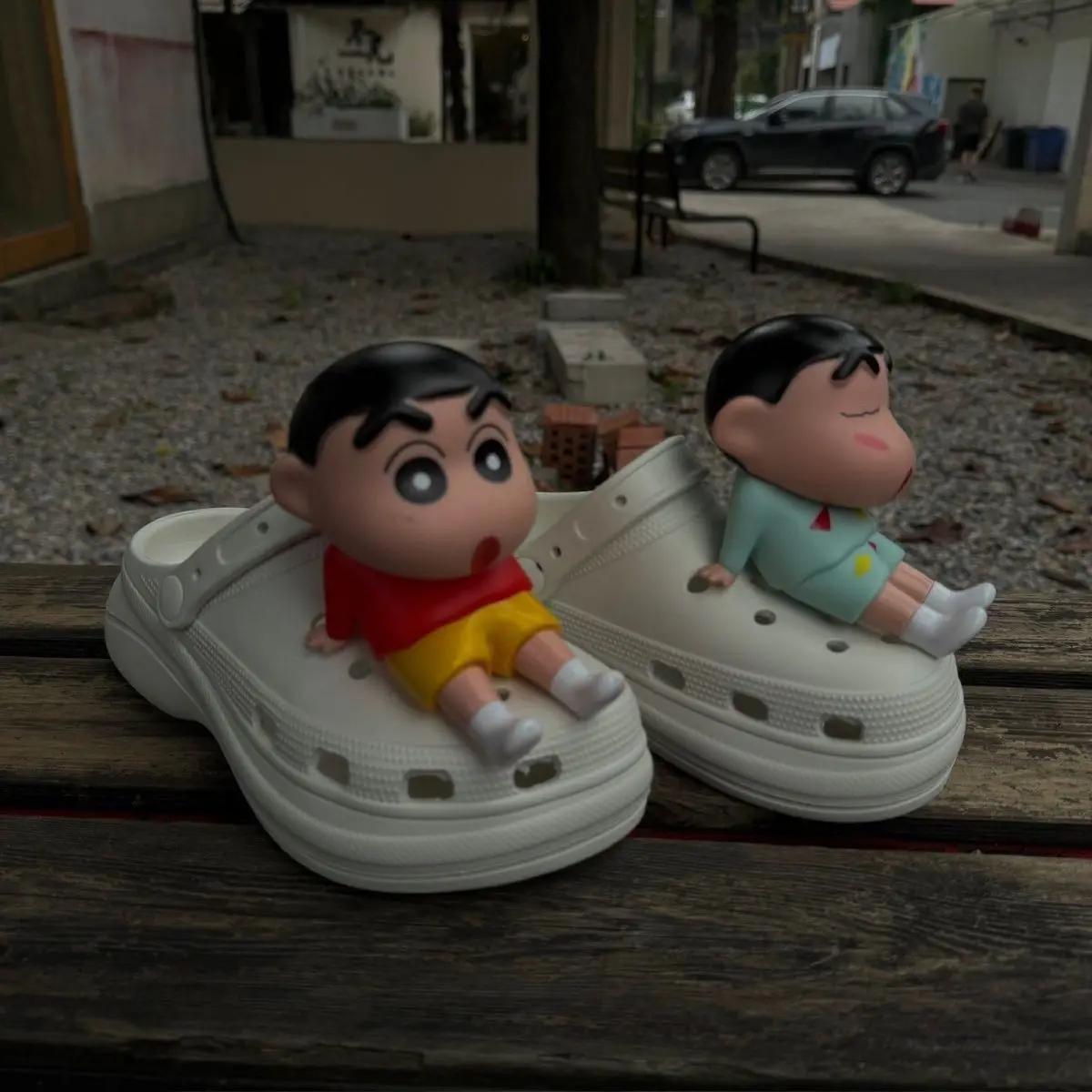Crayon Shin-chan 3D Squishy Shoe Charms Removable Fidget Shoe Buckle DIY Clog Sandal Decor Accessories Anti-stress Squeeze Toy - view 3