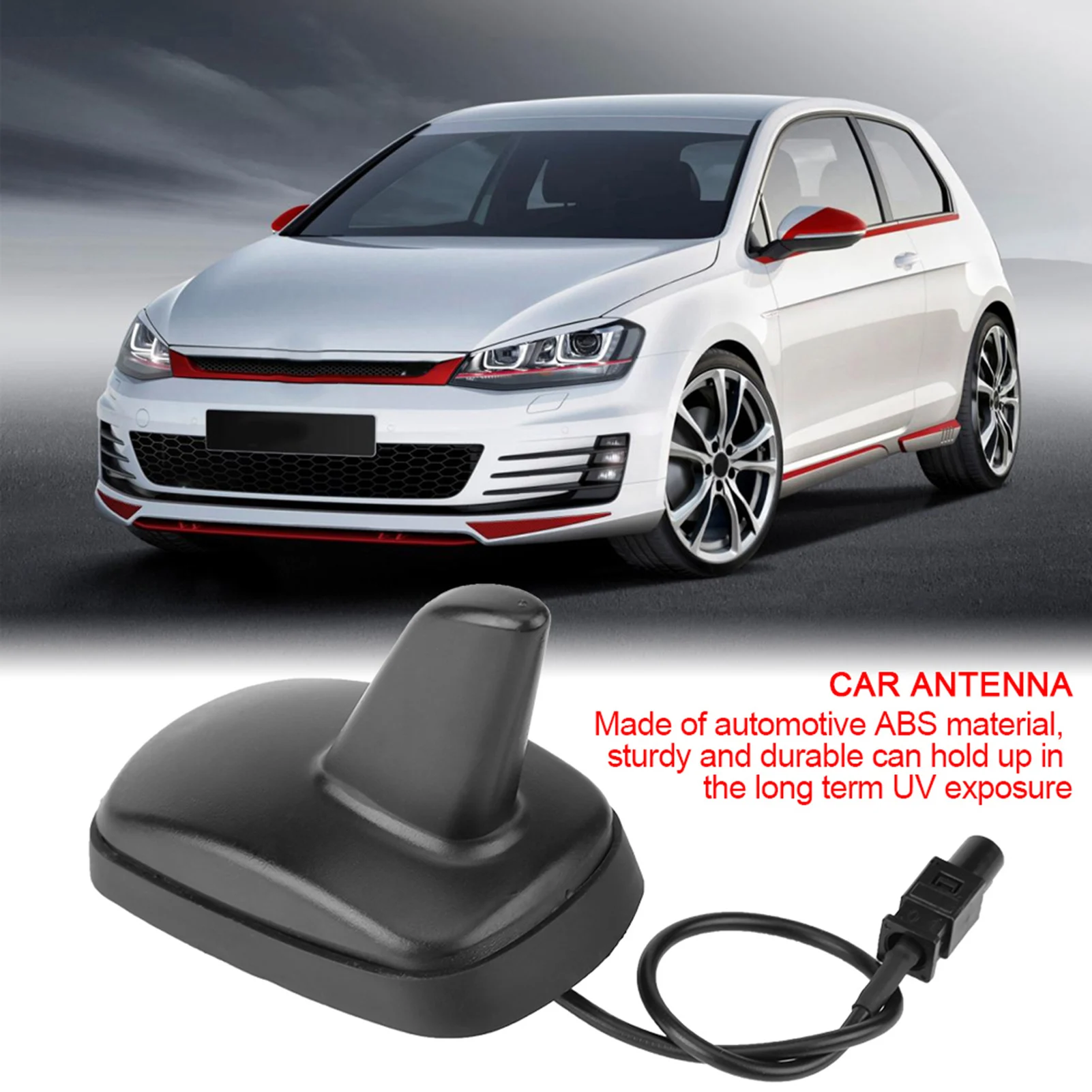 Image of Haifischflossen-Antenne mit Fakra-Anschluss für VW Golf 5 6 Polo 6R Dachantenne Ersatz