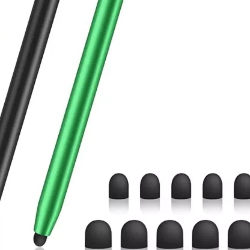 

High Quality Universal Pencil Double Silicon Head Touch Capacitive Screen Stylus Caneta Capacitive Pen For Tablet Smartphone