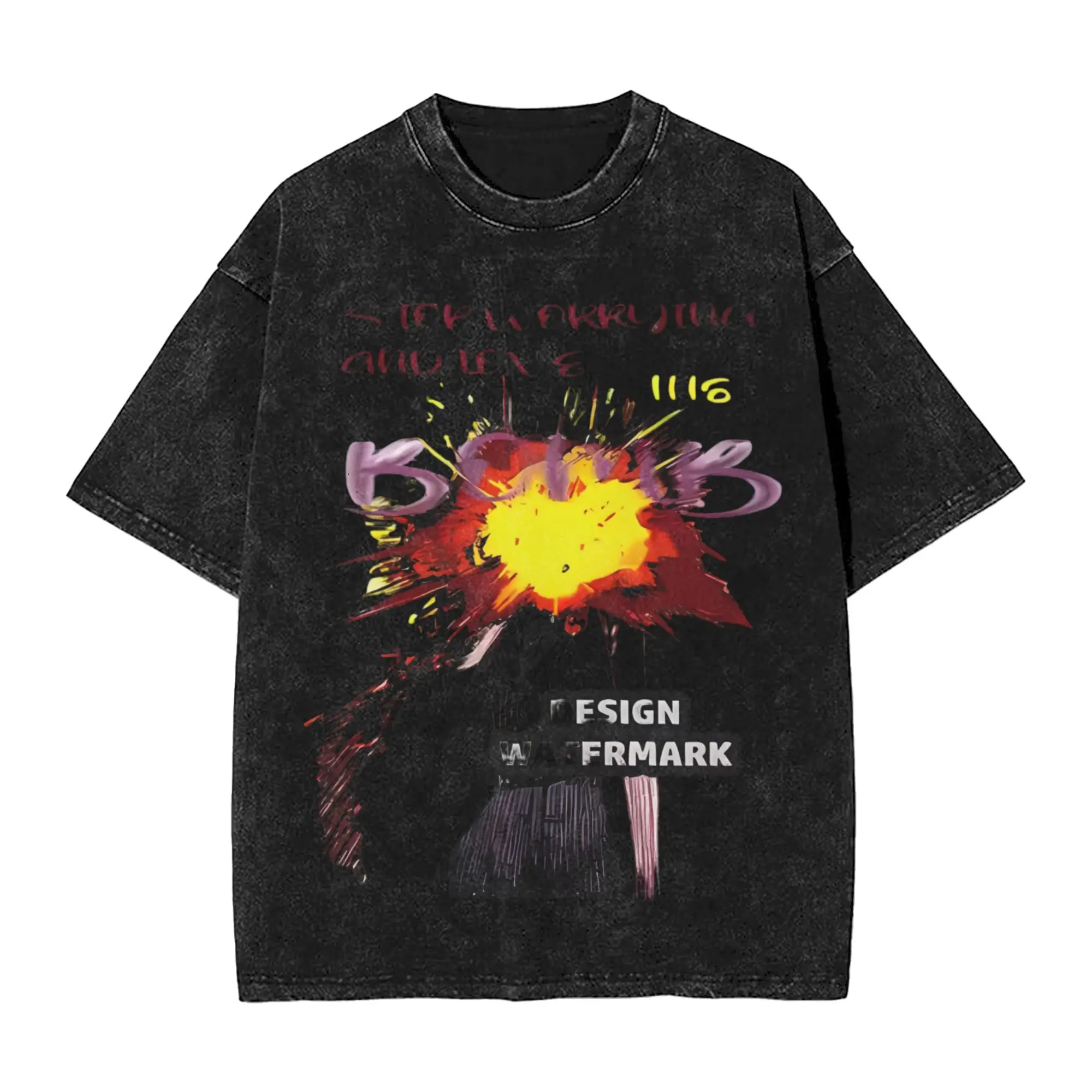 

Chainsaw Man The Movie Reze Arc Washed T Shirt Retro Harajuku Men Women Hiphop T-Shirts Tee Short Sleeve