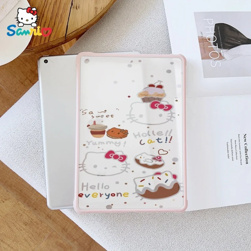 

Sanrio Hello Kittypattern Pink iPad Transparent Drop Case, suitable for iPad Pro 2022/2024, iPad Air 3/5, iPad Mini 6, iPad 6/10