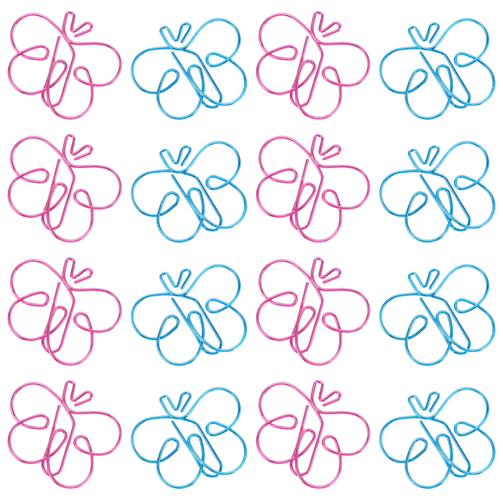 

24Pcs Colorful Butterfly Paper Clips Creative Metal Document Clips Decorative Bookmark Paperclips for Office School Journal