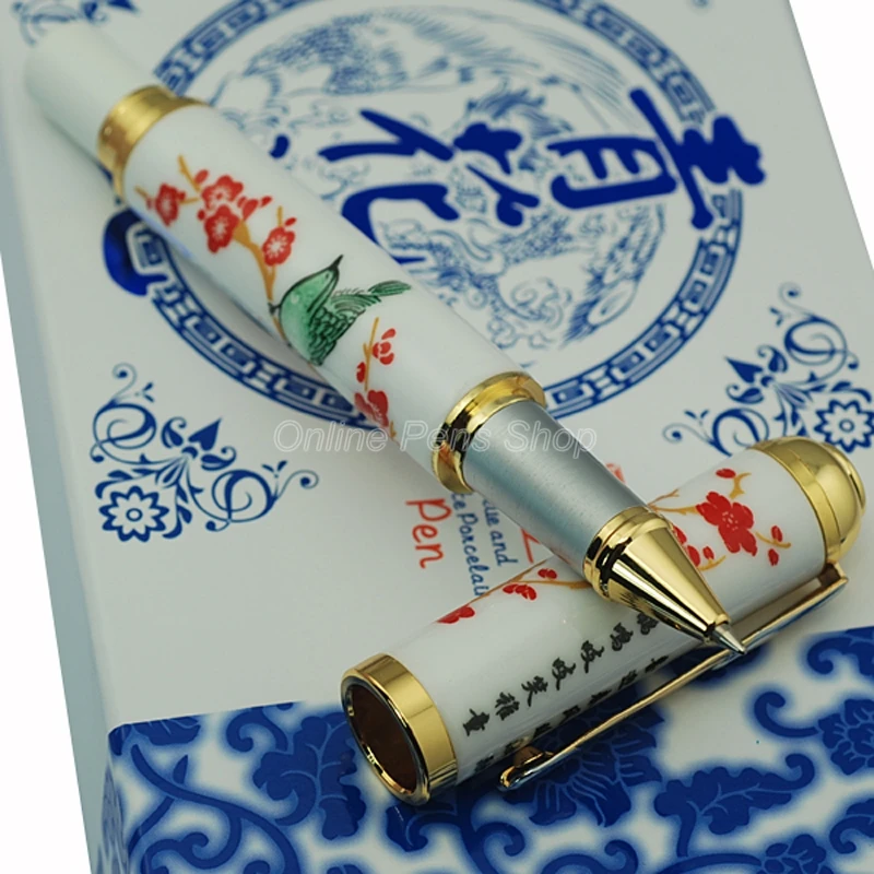 

Jinhao Blue And White Porcelain Plum Blossom Roller Ball Pen JR182