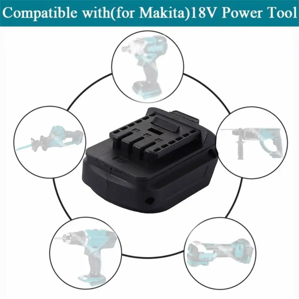 New 2 in 1 Lithium Battery Converter 18V Plastic Converter Base Power Tool Adapter Electrical Tool Accessory For Makita