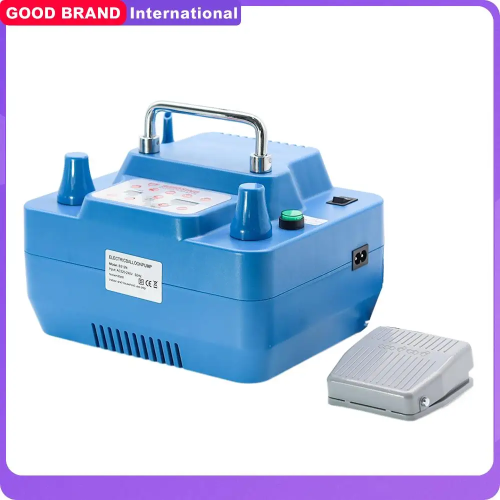 

800W Electric Balloon Pump With Timer Dual Holes Professional Inflator With Memory Function Foot Switch