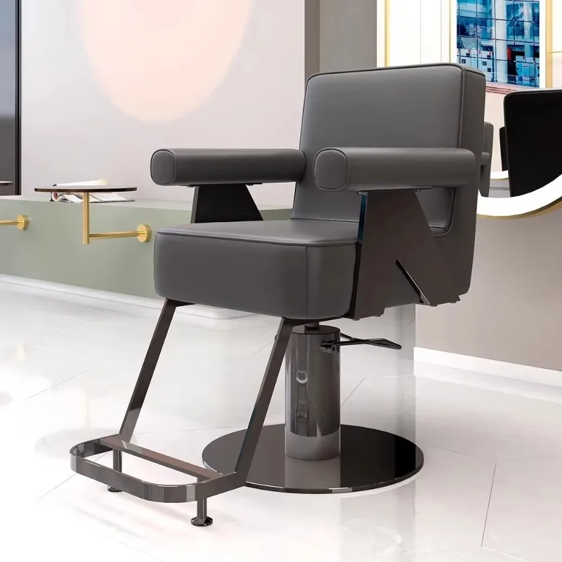 

Nordic Beauty Barber Chair Portable Elastic Comfortable Ergonomic Salon Chair Simple Stylist Cadeira De Barbeiro Salon Furniture