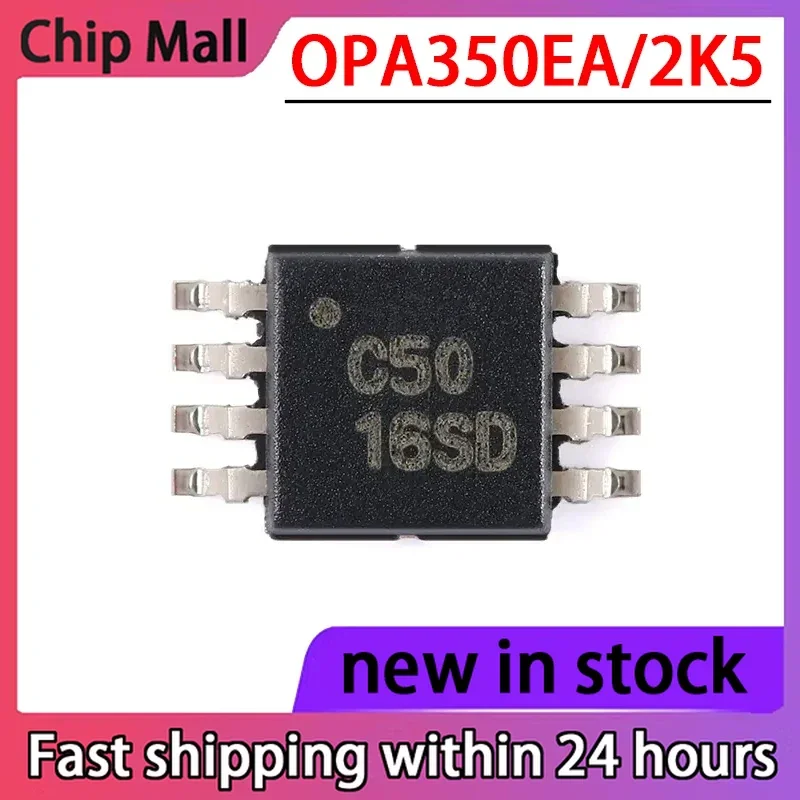 

2PCS New OPA350EA/2K5 Screen Printed C50 MSOP8 Precision Operational Amplifier in Stock