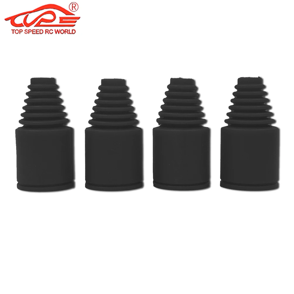 Bota do eixo de gás do carro rc borracha dogbone capa poeira 4 pc/set para 1/5 escala hpi rofun rovan km baja 5b 5t 5sc buggy caminhão peças atualização