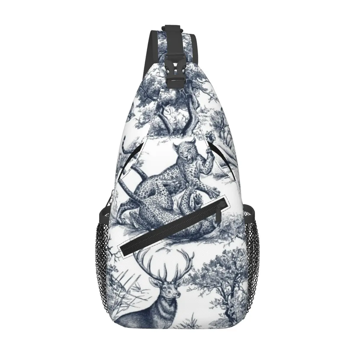 

Monochrome Landscape Sketching Fashion Sling Chest Bags Crossbody Shoulder Backpack Outdoor Sports Daypacks Fashion Bag