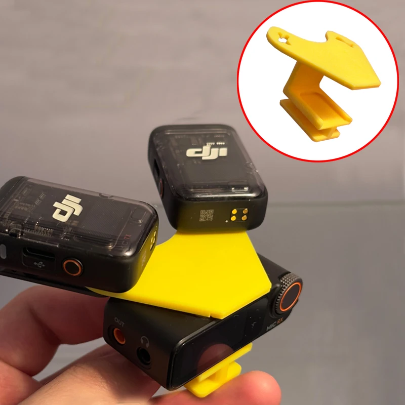 

1PCS For DJI Mic2 Adapter Kit 3D Printed Hot Shoe Connector Adjustable Nose-mounted Directional Microphone Seat for RC Drone