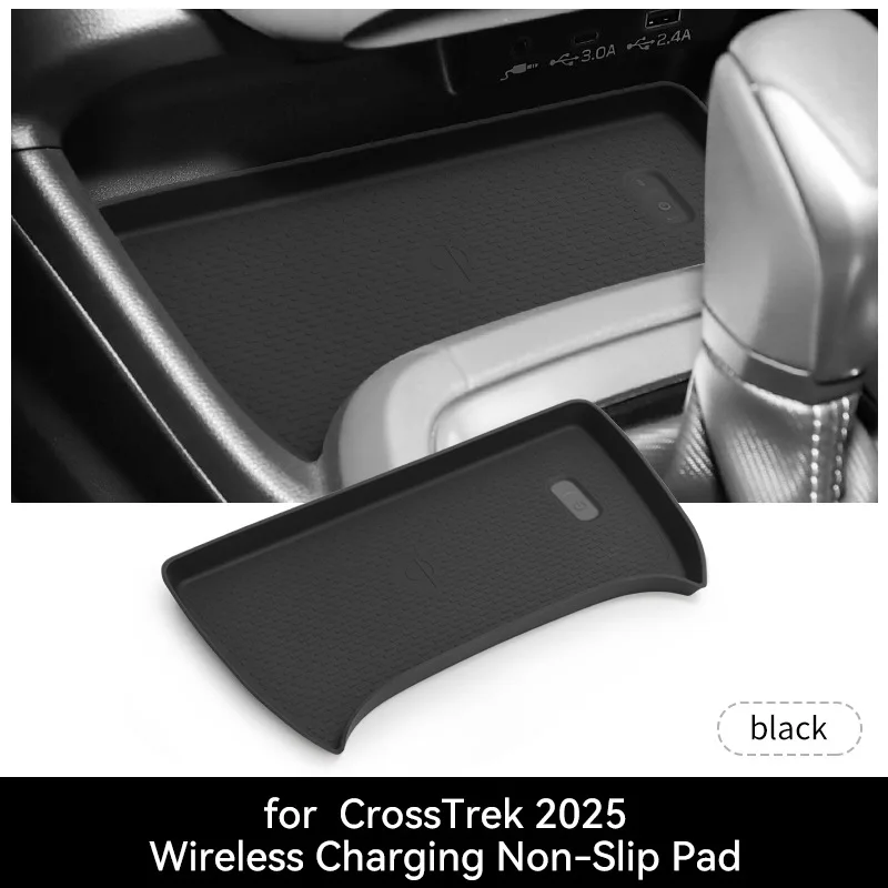 

For Subaru CrossTrek 2025 Car Central Control Wireless Charging Silicone Pads Car Dust and Anti Slip Pad Interior Accessoires
