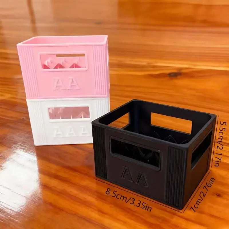 - 1Pcs Large Capacity 30/20 Compartments Durable Plastic Organizer 3D Printed AAA/AA Battery Storage Box For Home Decoration -