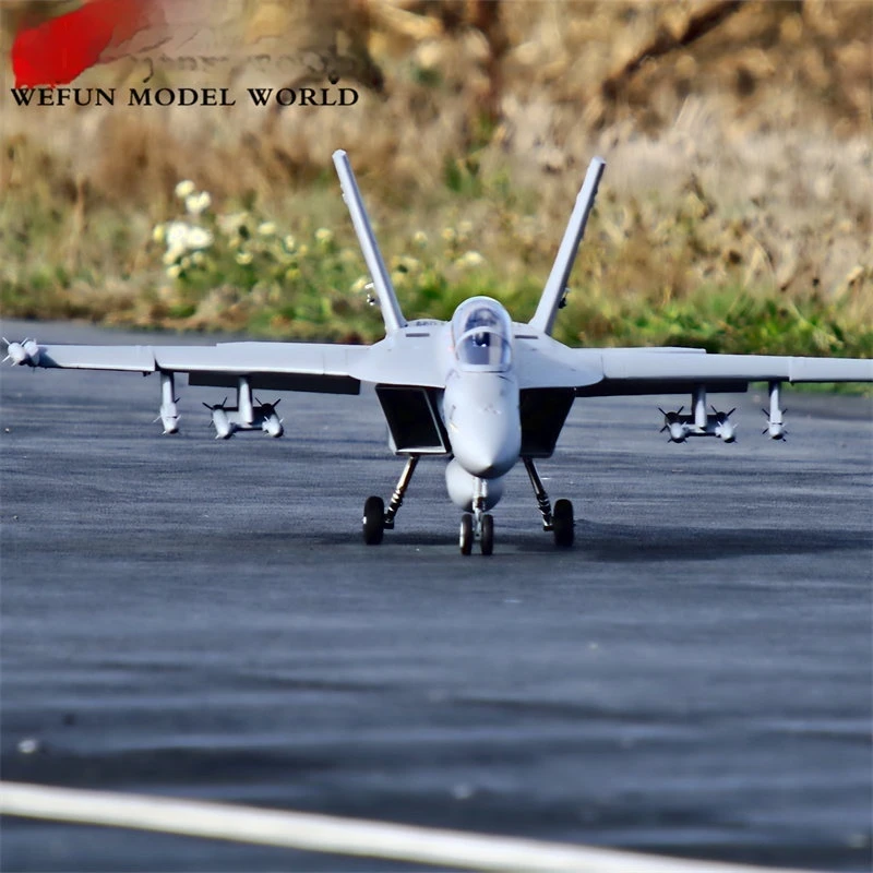 Wefun Model World Fms 70mm Edf F A 18F V2 Super Hornet Electric Remote Control Assembled Fixed Wing Rc Airplane Model For Adult