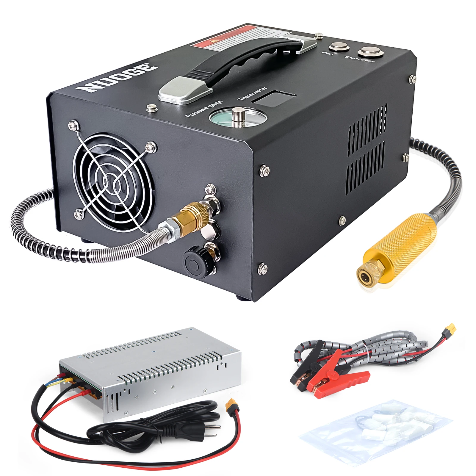 

4500Psi 30Mbar PCP Air Compressor Set-pressure Auto-STOP Paintball Tank Diving Bottle Oil/Water-Free 12V/110V/220V