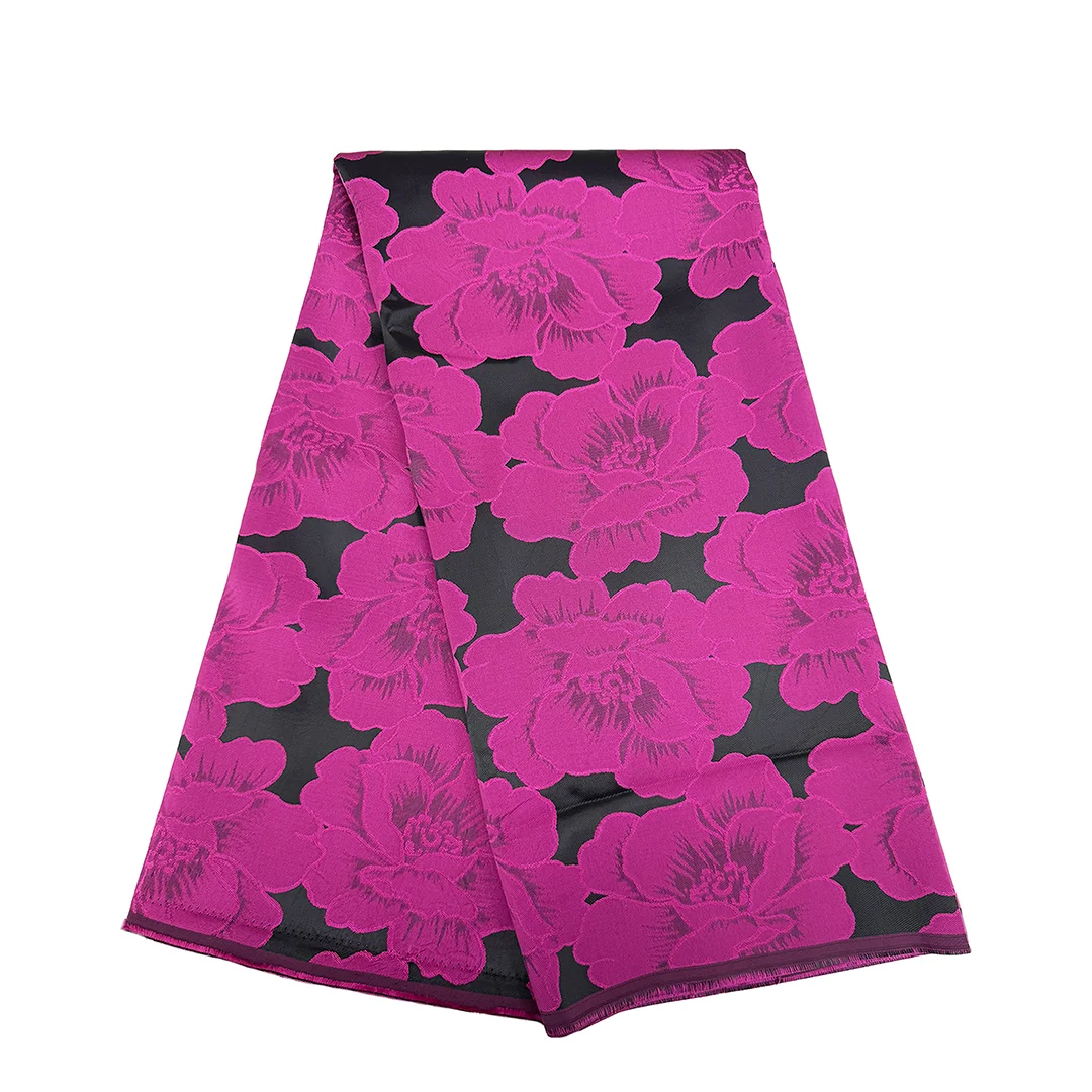 Women Brocade Lace Fabric African High Quality Jacquard Fabric 5 Yards Organza Lace Fabric For Luxury Wedding Party Dresses