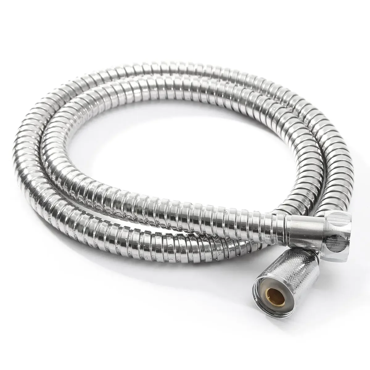 1m/1.5m/2m Plumbing Hoses 1/2\'\' Stainless Steel Chrome Flexible Shower Hose Water Head Showerhead Pipe Bathroom Accessories